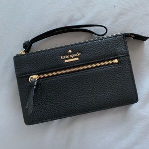 NEW! 💕 Kate Spade leather wristlet card case 🖤